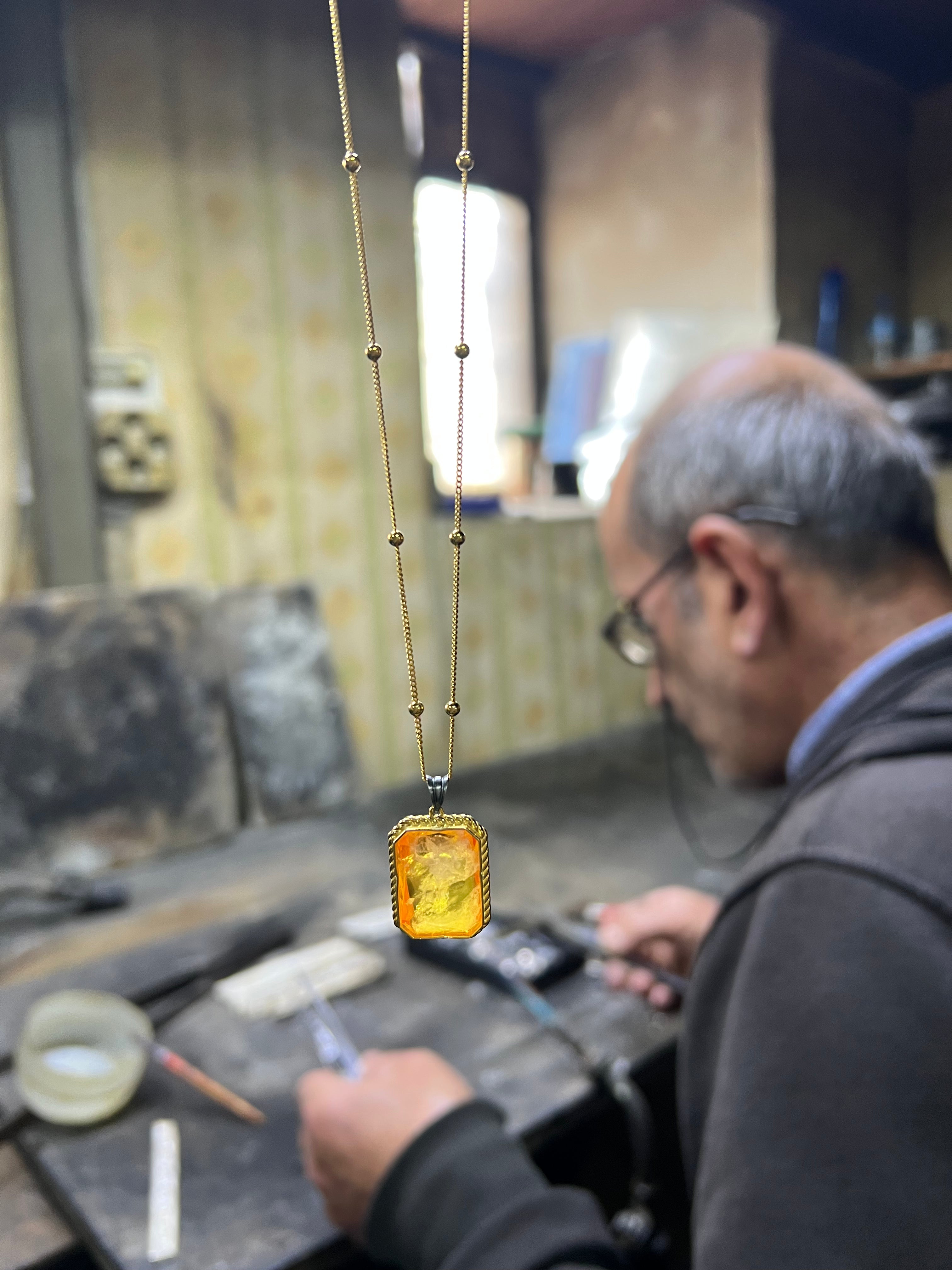 Natural Quartz Kolye