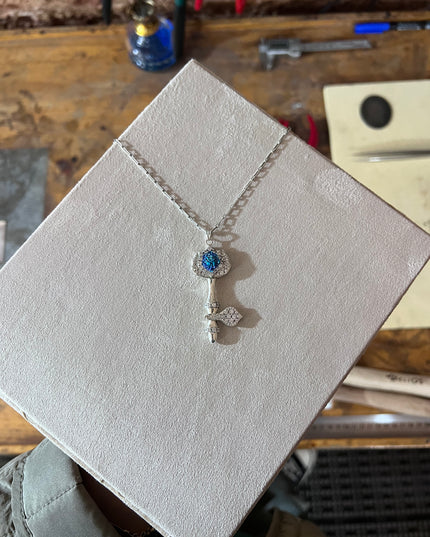 Clé Bleue Kolye