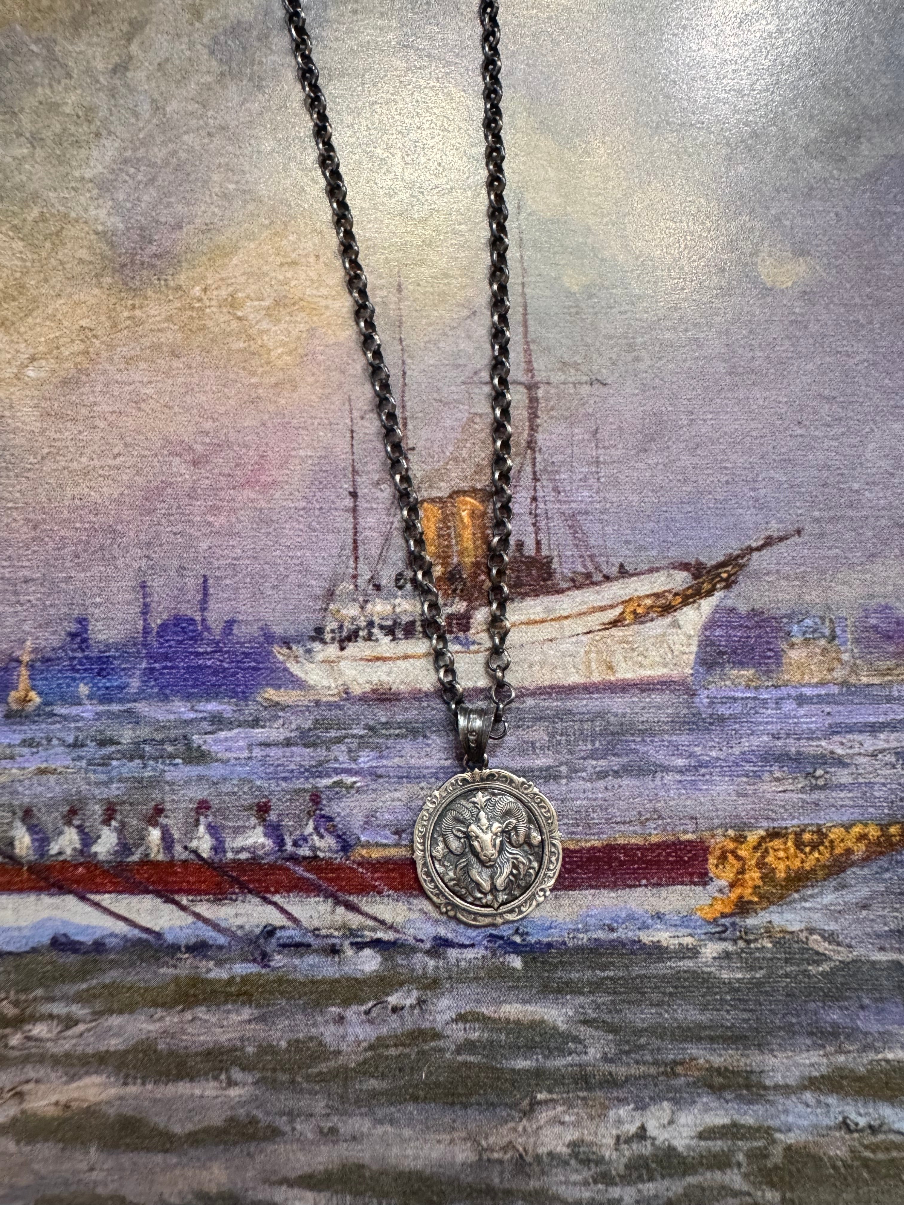 Koç Burcu Madalyon Kolye