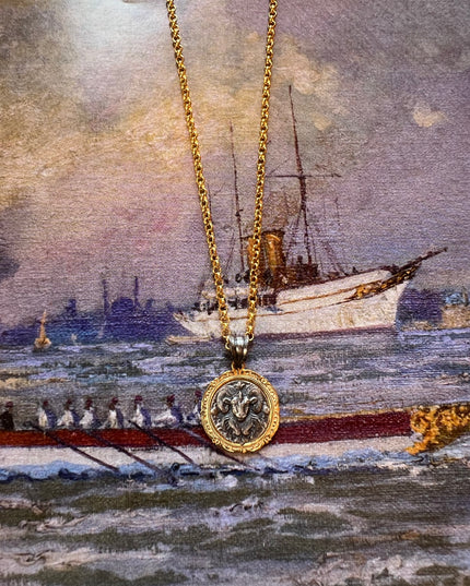 Koç Burcu Madalyon Kolye