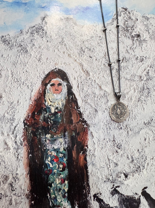 Akrep Burcu Madalyon Kolye