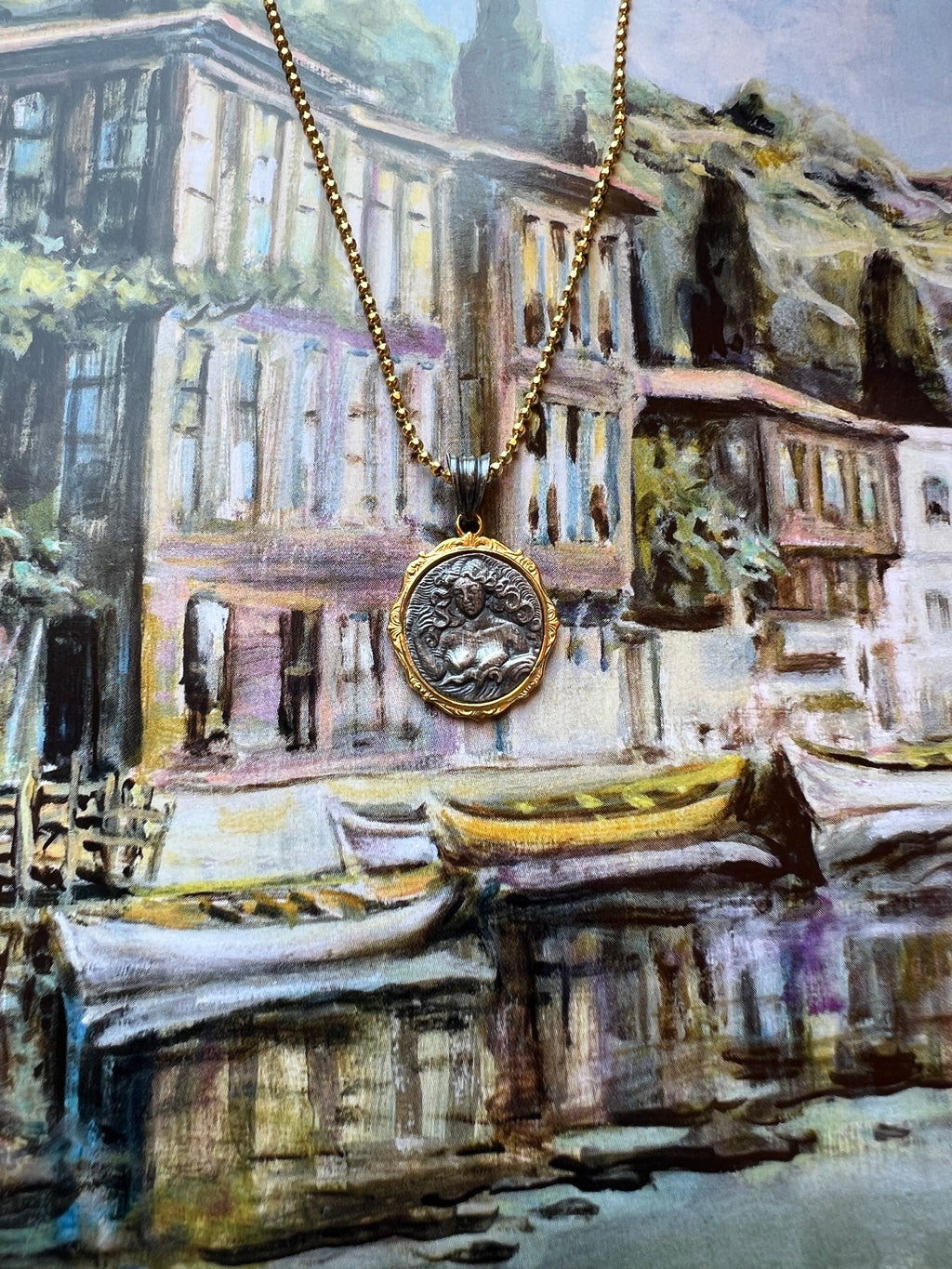 Başak Burcu Madalyon Kolye