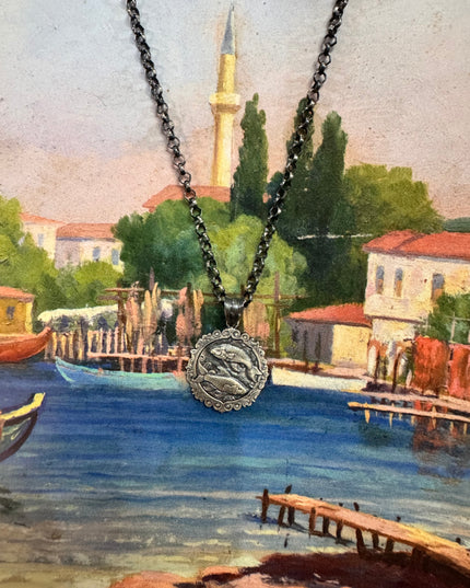Balık Burcu Madalyon Kolye
