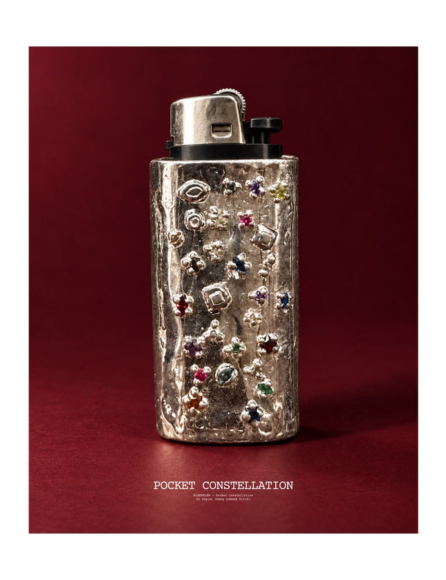Pocket Constellation — El Yapımı Gümüş Kaplama Çakmak Kılıfı